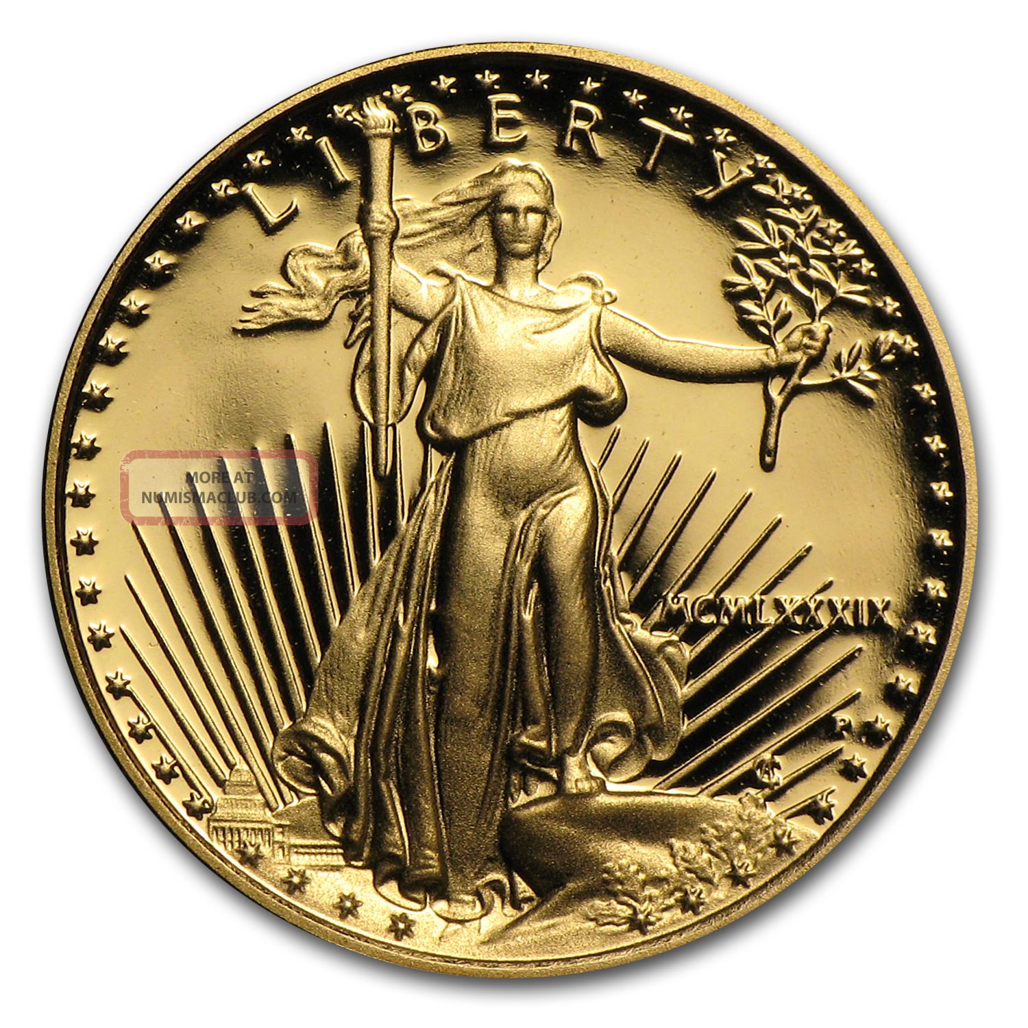 1/10 Oz Proof Gold American Eagle Coin - Random Year