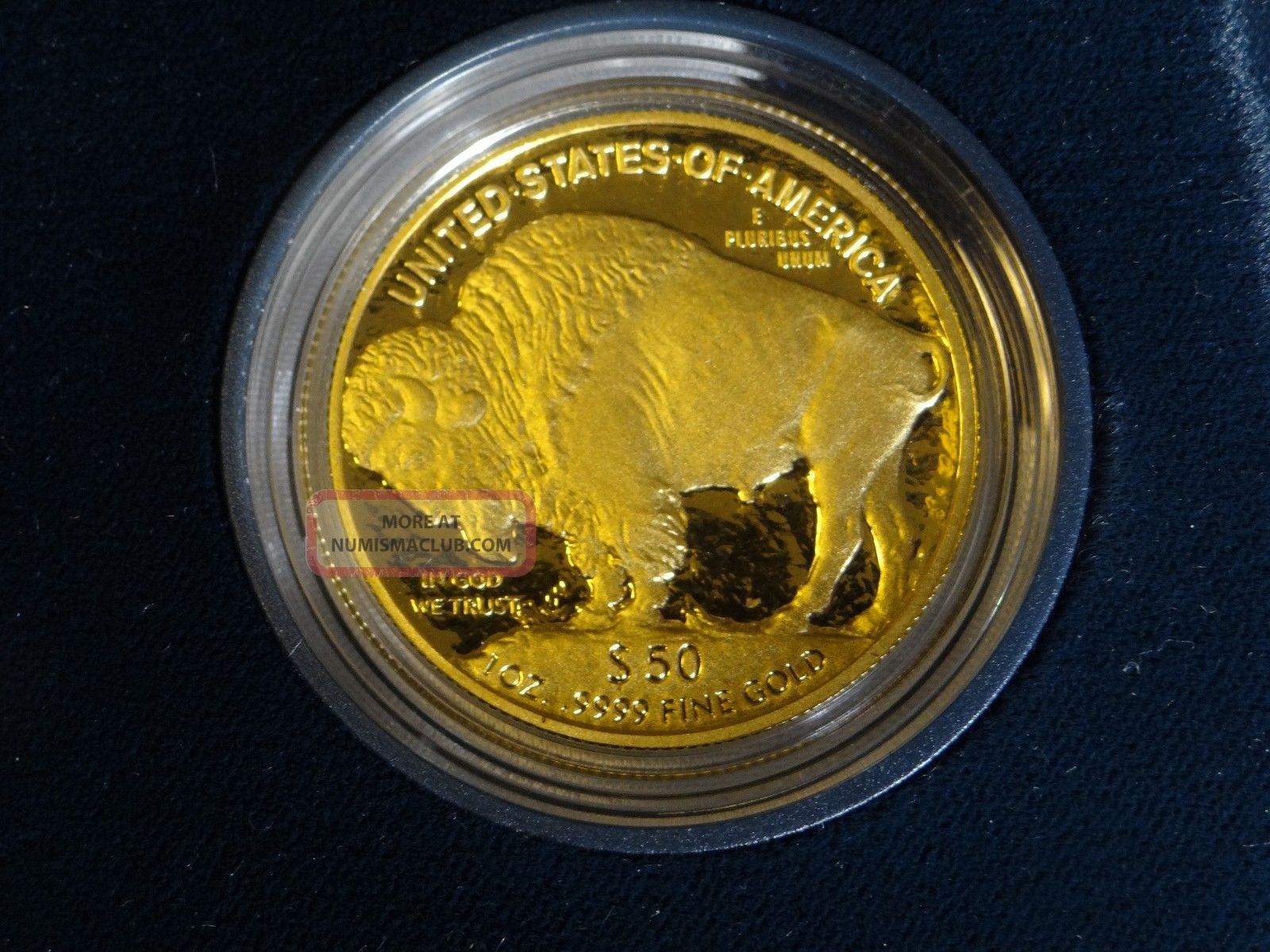 2007 W 1oz Proof Gold Buffalo Coin. $50 With Box