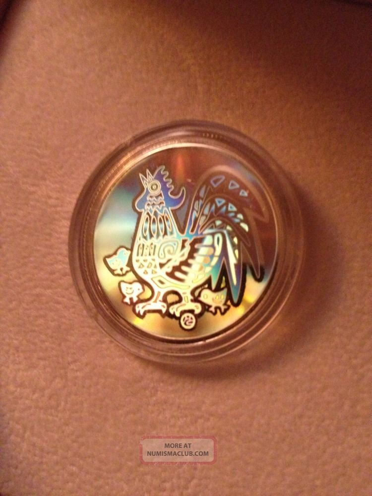 2017 U.S. $1 Bill – Year Of The Rooster, Gold Hologram & Blue Seal – Uncirculated