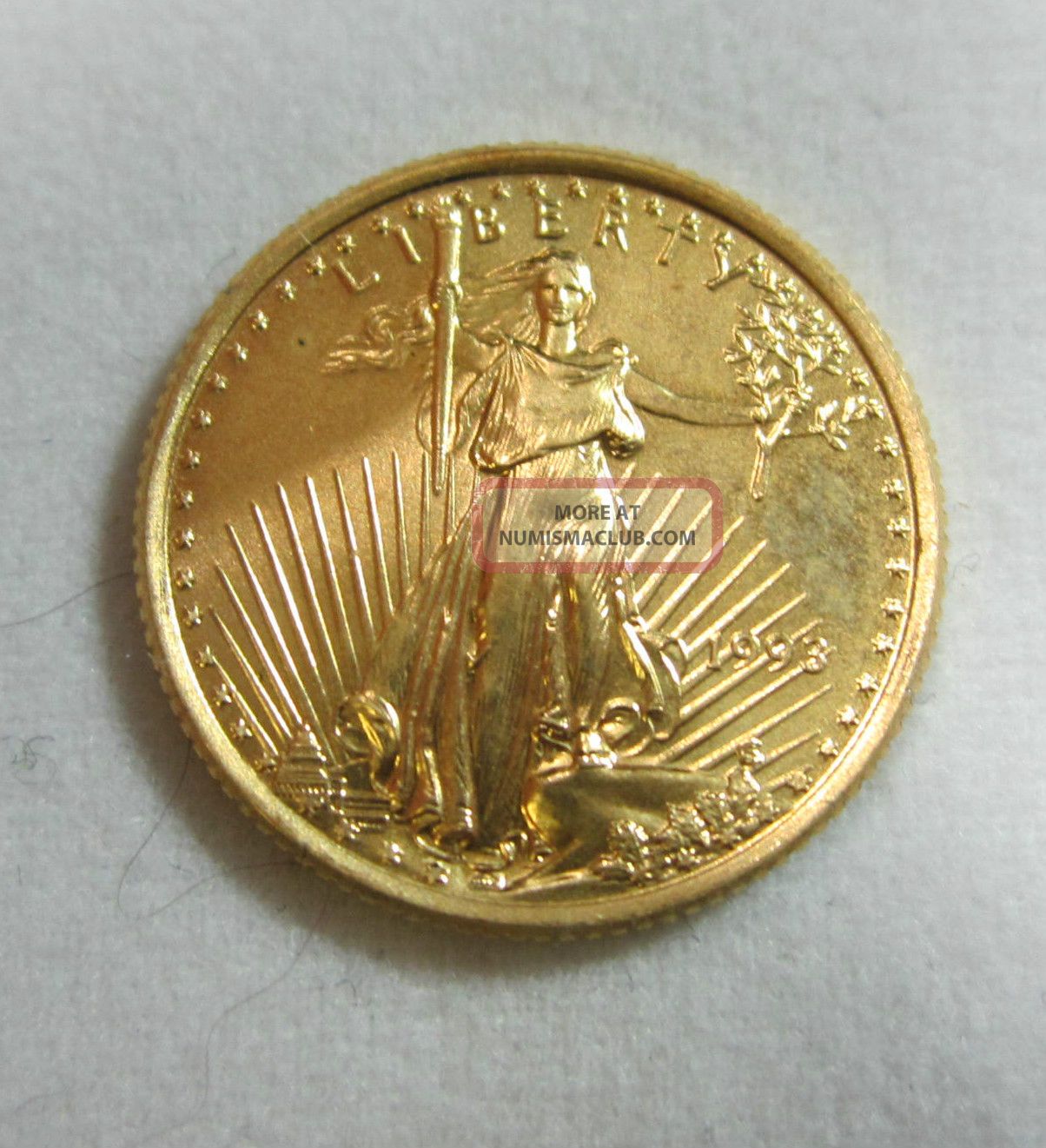 1993 1/10 Oz. Liberty & Eagle $5 Gold Coin