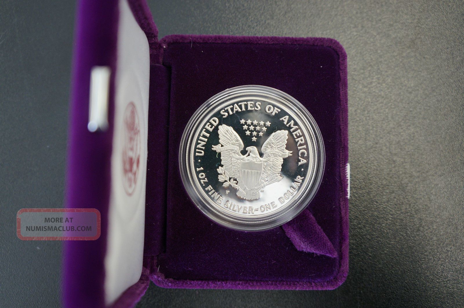 1993p American Eagle One Ounce Proof Silver Bullion Coin W/box And