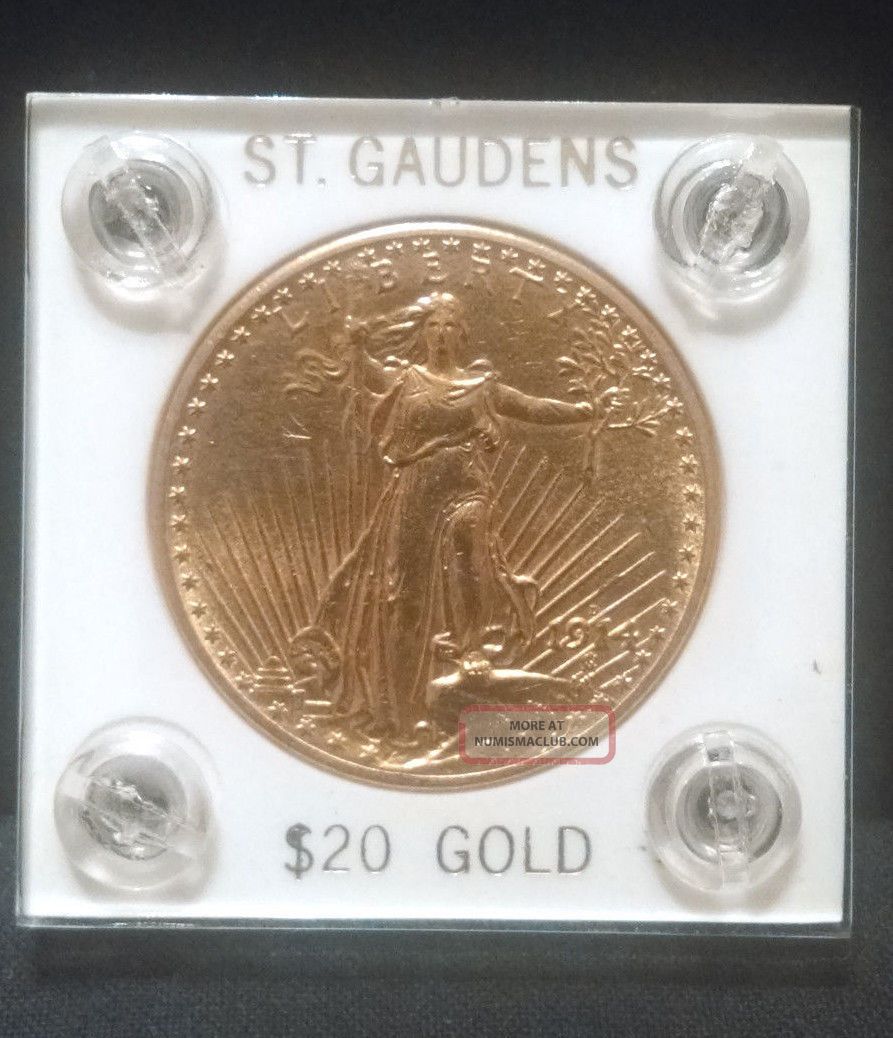 1914 D Us Saint St. Gaudens 20 Gold Coin In Holder
