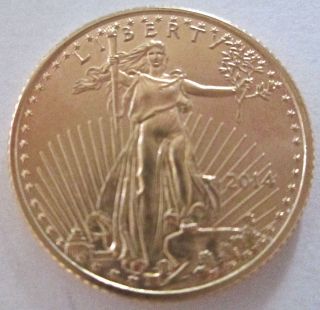 1/10th Oz.  Us.  Golden Eagle Gold Coin photo