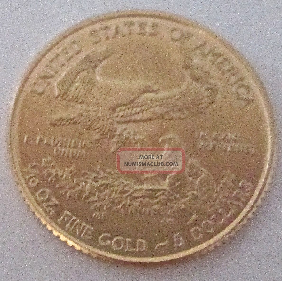 1/10th Oz. Us. Golden Eagle Gold Coin