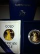 1986 W American Eagle Proof $50 1oz Gold Coin,  Box &, Gold photo 1