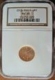 2003 $5 American Gold Eagle Ngc Ms - 69 (1/10 Oz) Brown Label & Ins Gold photo 1