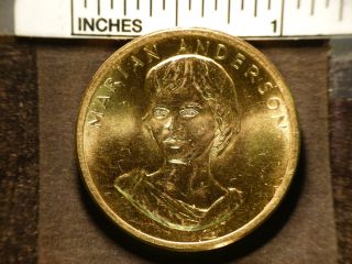 1980 Marian Anderson Gold Coin American Arts Commemorative 1/2 Ounce 2373 photo