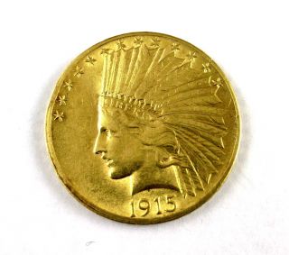 1915 $10 Indian Head Gold Coin photo