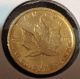 One 1990 Gold Canadian Maple Leaf $5 Coin.  