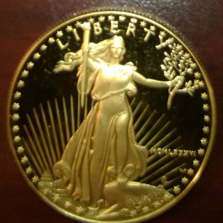 1986 - W Gold $50 American Eagle Uncirculated Proof Coin Box W/o Box Or photo