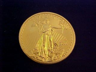 2011 American Eagle 1/4oz Fine Gold $10 Gold Coin Bullion Look photo