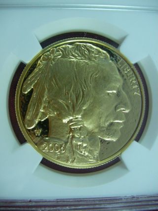 2006 - W $50 American Buffalo Gold Proof One Ounce Coin Ngc Pf70 Ultra Cameo photo