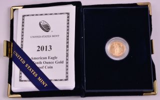 2013 American Eagle One - Tenth Ounce Gold Proof Coin photo