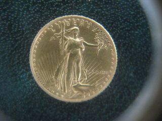 1986 Walking Liberty $5.  00 1/10 Oz Gold Coin Found In Large Jewelry Stash photo