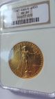1987 $50 1 Ounce Gold Eagle Ngc - Ms69 Gold photo 1
