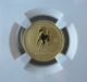 2002 Lunar Horse,  Australia,  Ngc Ms 70,  $15,  1/10 Ounce,  Fine Gold Coin Gold photo 1