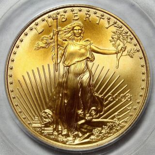 2008 - W $25 1/2oz Gold Eagle Pcgs Ms69 West Point Beauty photo
