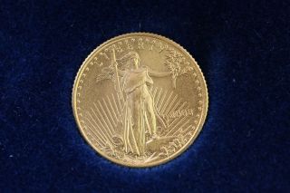 2003 American Gold Eagle In Treasury Box - 1/10 Troy Ounce - $5 U.  S.  Coin photo