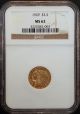 1929 Indian Head $2.  50 Gold Piece Ngc Certified Ms 62 (two And One Half Dollar) Gold (Pre-1933) photo 1