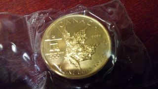 2008 Canadian Maple Leaf Gold 1oz.  9999 photo