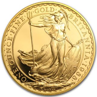 1 Oz Gold Britannia Coin - Random Year - Proof Or Uncirculated - Sku 28121 photo