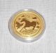2014 Gold Australia Lunar Year Of The Horse 1/10 Coin Uncirculated Perth Gold photo 3