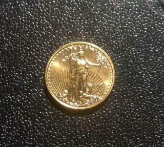 One (1) 2014 $5 American Gold Eagle 1/10 Oz 243183a photo