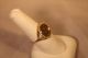 10 Kt Yellow Gold Ring & 1/20 Gold Con Guardian Angel Look Gold photo 1