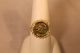 10 Kt Yellow Gold Ring & 1/20 Gold Con Guardian Angel Look Gold photo 3