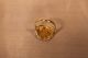 10 Kt Yellow Gold Ring & 1/20 Gold Con Guardian Angel Look Gold photo 4
