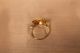 10 Kt Yellow Gold Ring & 1/20 Gold Con Guardian Angel Look Gold photo 7