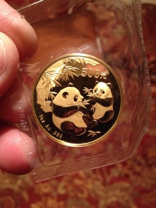 2006 China Gold Panda 1 Oz.  999 Fine Gold 500 Yuan photo