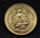 1945 2 Dos Pesos Mexico Gold Coin Bu Unc.  900 Fine Gold.  0482 Agw (1) Gold photo 1