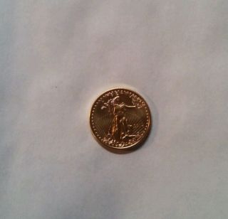 2014 Gold $10 1/4 Oz Eagle Unc Key Date Rare Better Grade.  U.  S.  Gold photo