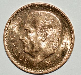 1955 Mexico 5 Peso 