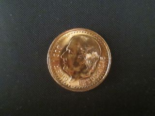 1945 Mexican Dos Y Medio 2.  5 Peso Gold (0.  0603 Agw) - Rare Bullion Coin photo