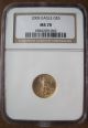 2005 $5 American Gold Eagle Ngc Ms - 70 (1/10 Oz) Brown Label Gold photo 11
