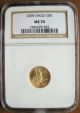 2005 $5 American Gold Eagle Ngc Ms - 70 (1/10 Oz) Brown Label Gold photo 1