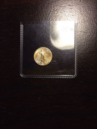 2013 Gold American Eagle 1/10 Oz Coin photo