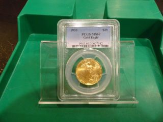 1999 $25 Dollar 1/2 Ounce Gold American Eagle Ms 69 Pcgs photo