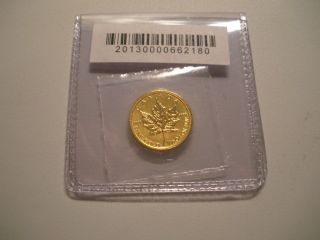 2014 Canada 1/10oz.  999 Gold Maple Leaf $5 - Rcm photo