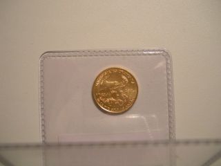 2014 $5 1/10oz Gold Eagle (gem Brilliant Uncirculated) photo