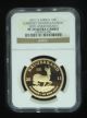 2011 South Africa Gold 1 Oz Proof Krugerrand.  50th Anniversary Ngc Pf 70 Ucam Gold photo 1
