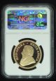 2011 South Africa Gold 1 Oz Proof Krugerrand.  50th Anniversary Ngc Pf 70 Ucam Gold photo 2
