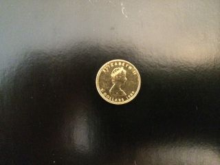 1989 Gold Maple Leaf Coin - Canada.  9999 Fine - 1/10 Oz photo