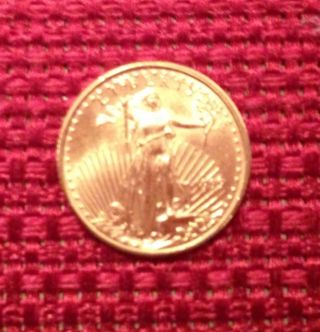 1999 1/10 Oz Five Dollar Gold Coin American Eagle photo