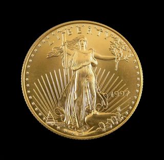 Uncirculated 1997 1/2oz $25 Gold Eagle Coin photo