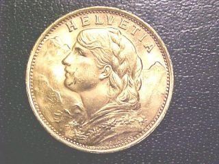 1935 Bullion Coin From Italy.  20 F.  Sensational Gem Mintstate.  Layaway Available photo
