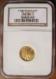 1988 $5 American Gold Eagle Ms - 69 Ngc (1/10 Oz) Brown Label Gold photo 1