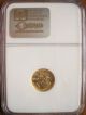 1988 $5 American Gold Eagle Ms - 69 Ngc (1/10 Oz) Brown Label Gold photo 2